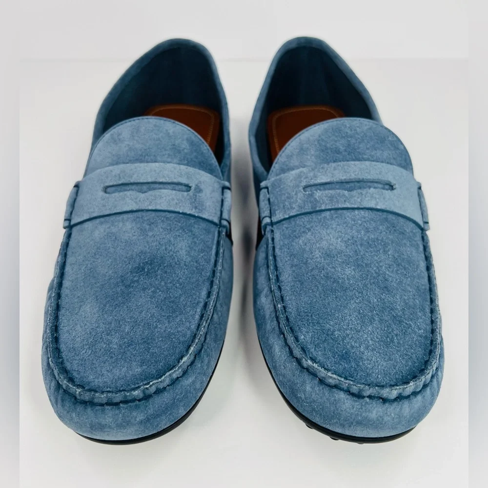 Gucci Moccasin Logo Queens Suede Sylvie Driver Loafers UK 13.5 - US 14 - EU 47.5 - Picture 4 of 12